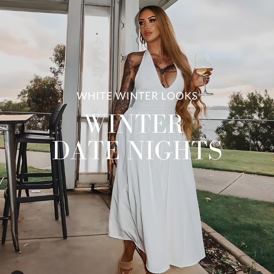 Style Guide | The Perfect White Dresses for Winter Date Nights