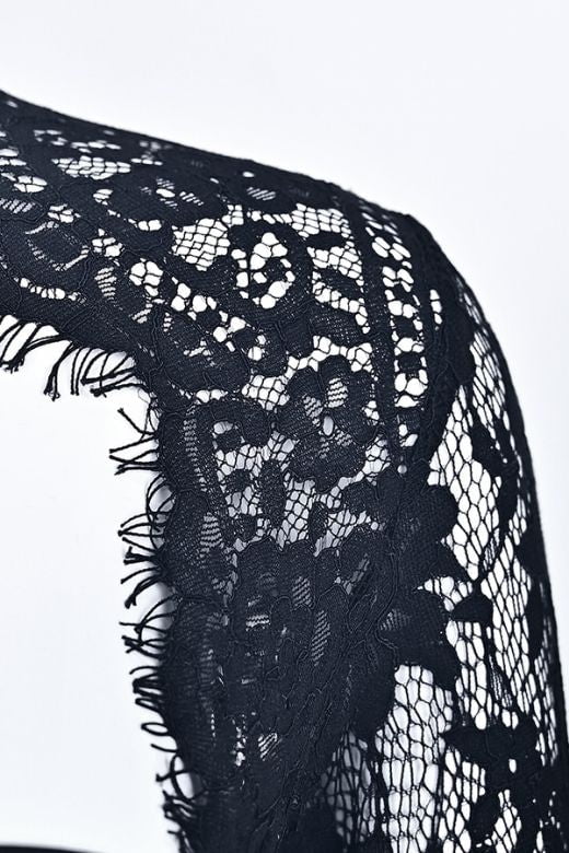 Woman wearing a figure flattering Elia Long Sleeve Bandage Dress - Classic Black BODYCON COLLECTION Pty Ltd