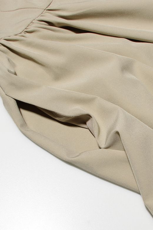 Woman wearing a figure flattering Everly Bodycon Day Midi Dress - Sage Green BODYCON COLLECTION