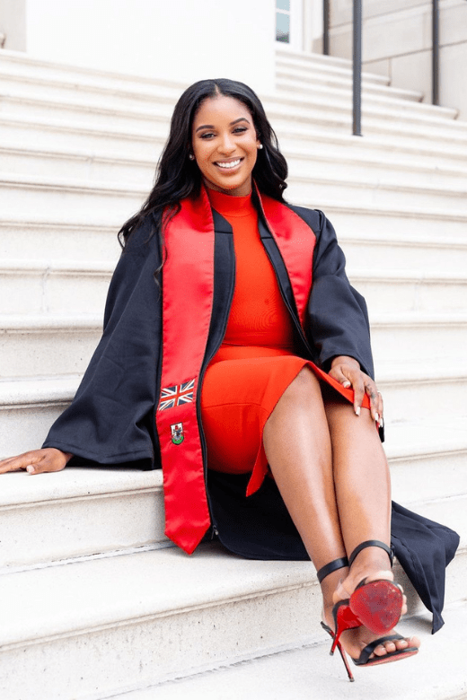 Woman wearing a figure flattering Grace Bandage Midi Dress - Cream Bodycon Collection