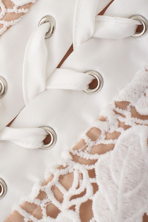 Woman wearing a figure flattering Honor Bodycon Maxi Dress - Pearl White BODYCON COLLECTION