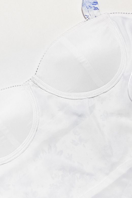 Woman wearing a figure flattering Imogen Bodycon Day Midi Dress - Sky Blue BODYCON COLLECTION