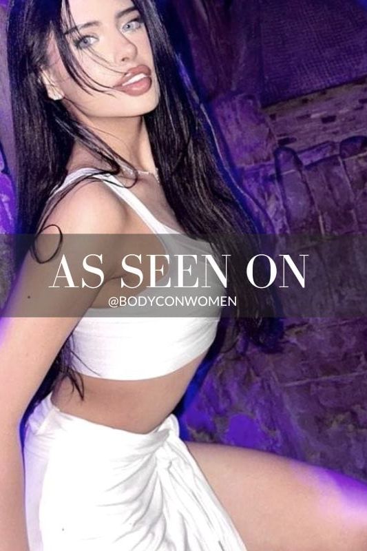 Woman wearing a figure flattering Jay Bandage Crop Top - Silver BODYCON COLLECTION