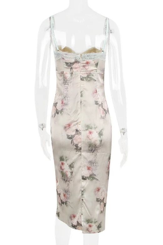 Woman wearing a figure flattering Parker Bodycon Dress - Steel Grey BODYCON COLLECTION