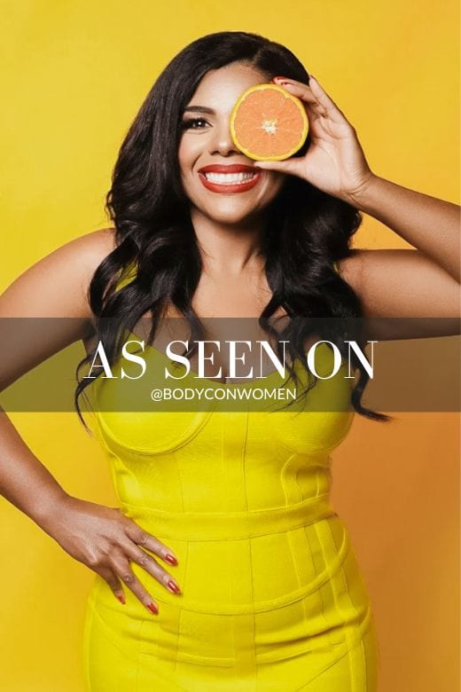 Woman wearing a figure flattering Pip Bandage Corset Dress - Sun Yellow Bodycon Collection