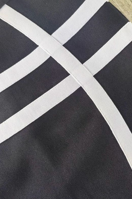 Woman wearing a figure flattering Suki High Waist Bandage Mini Skirt - Classic Black BODYCON COLLECTION Pty Ltd