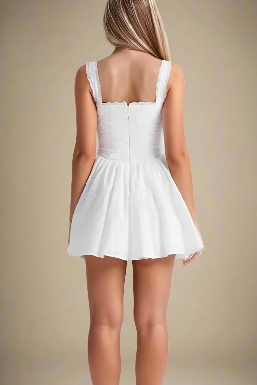 Mari Bodycon Mini Dress - Pearl White