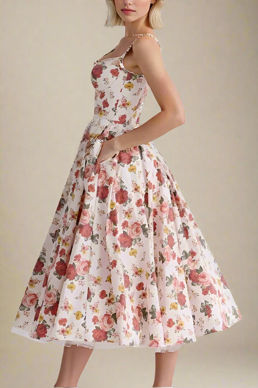 Woman wearing a figure flattering  Mavis Midi Dress - Red Wine BODYCON COLLECTION